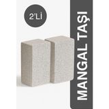POMEX Mangal Temizlik Taşı - 2'li - Izgara, Döküm ve Yanık Yağ Temizleyici