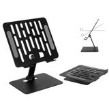 Pomoze Metal Tablet Standı, Yüksekliği Ayarlamak için Yukarı ve Aşağı Katlanabilen Taşınabilir Masaüstü Tablet Standı. 12 inç'e kadar iPad Tutucu için uygundur (Siyah)
