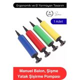 #Pompa Balon Şişirme Pompası Dayanıklı Plastik El Manuel Pratik Taşınabilir Hava Basma Aparatı Şişme Oyuncak Deniz Yatağ