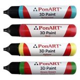 Ponart 3D Boyutlu Boya 30Ml. Beyaz Boncuk Boya