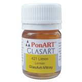 Ponart Glass Art 20 ml Limon Sarı Cam Boyası