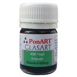 Ponart Glass Art 20 ml Zümrüt Cam Boyası