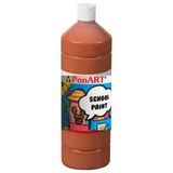 Ponart School Paint Tempera Guaj Boya 1000 ml. PSP-2218 A.KAHVE