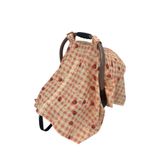 Ponchik %100 Pamuk Çift Katlı Müslin Fermuarlı Puset Örtüsü – 100x90 cm GOTS SERTİFİKALI