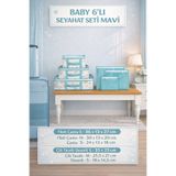 PONÇİK BEBEK Hastane Çıkış Organizeri Baby Valiz Düzenleyici Set 6’lı Bebek Valiz Düzenleyici–Baby Seyahat Seti
