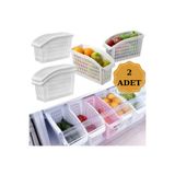 PONÇİK STORE 2 ADET Buzdolabı Içi Düzenleyici Dolap Içi Düzenleyici Organizer