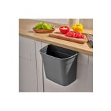 PONÇİK STORE 7Lt Dolap Içi Askılı Çöp Kovası, Dolap Kapağı Asmalı Mutfak Banyo Çöp Kutusu