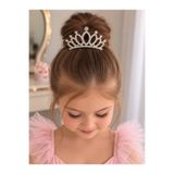 PonçiKids İncili Taş Detaylı Kristal Taçlı Tarak Toka – Zarif Kız Çocuk Saç Aksesuarı 👑✨