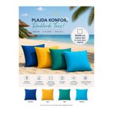 Ponea 90x90 Su Geçirmez Plaj Minderi Kılıfı Fermuarlı Yıkanabilir Outdoor Bahçe Yer Minderi