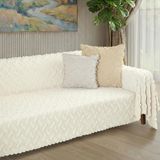 Ponela Koltuk Örtüsü Kaymaz Bohem Punch Kabartmalı 3 Boyutlu 175x300 cm ( Large ) Kaymaz, Krem