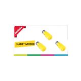 Ponemio 3 Adet Plastik Redüktörlü Motor - Dc 6 V / 200 Rpm / Dc Motor / Sarı Motor
