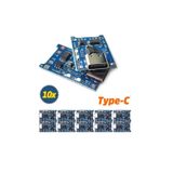 Ponemio Tp4056 10 Adet Ters Akım Korumalı Tp4056 18650 Type C Lityum Pil Şarj Devresi Type-c