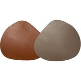 Ponet Maison Amorf Taba Vizon Deri Çift Taraflı Amerikan Servis 45 x 37 cm - Standart