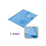 Ponitex (1 Adet) Polikur 3220 Universal Mikrofiber Lüx Cam Bezi 40x50 Cm. Mavi