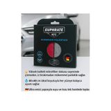 Ponitex Euphrate Kfz Mikrofiber VİP Oto Temizlik Bezi Made in Germany (2 li Paket) Kırmızı-Gri 40*40 cm.