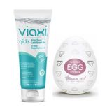 Ponna Egg Stepper Mastürbatör ve Viaxi Glide Jel 200 Ml. Etkili Etki Süper Zevk