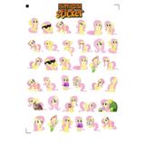 Ponny Sticker Seti, Çiçekler, Kalpler, Fiyonklar ve Semboller