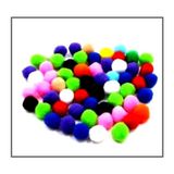 Ponpon 10 mm 50LI - 3 Paket - 1cm - Çok Renkli