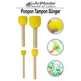Ponpon Tampon Sünger Fırça Seti 4 Lü 1 Paket Artmaster Sünger Tampon 4 Lü 1 Paket Süngerli Fırça
