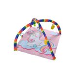 Pony Bebek Oyun Halısı Çıngıraklı Oyun Minderi Oyuncaklı Bebek Yer Yatağı
