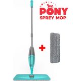 Pony Sprey Mop Takımı + Yedek Mop 300 ml Mikrofiber Başlık ile Pratik Temizlik Ürünü