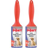 Pony Tüy Toplayıcı Rulo 2'li Set Kedi Köpek