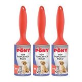 PONY TÜY TOPLAYICI RULO 3 LÜ SET KEDİ KÖPEK
