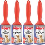 Pony Tüy Toplayıcı Rulo 4 Lü Set - Standart
