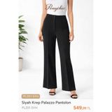 PONYCHIC Kadın Krep Palazzo Pantolon