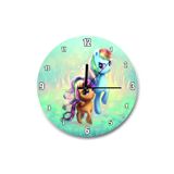 Ponyville Şirin Poniler Duvar Saati(çap 50x50 Cm )