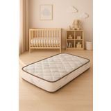 Pooly 70x120 Bambu Desenli Soft Ortopedik Yaylı Yatak 70*120 Yaylı Bebek Yatağı