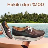 Pooma Hakiki Deri Bayan Yürüyüş Ayakkabı - 00Kahverengi