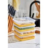 Poomy 4'lü Set Silikon Tabanlı 2000 ML Difriz Saklama Kabı - Derin Dondurucu Saklama Kabı