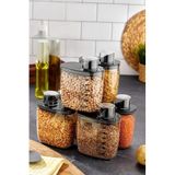 Poomy 6'lı Vakumlu Hava Geçirmez Gıda Saklama Kabı Seti 1200 ML, CAN.TT.011