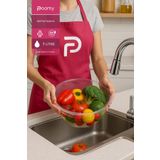 Poomy Şeffaf 7 Litre Leğen Sebze Meyve Yıkama Kabı Badya