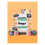Poop.i %100 Ağartılmamış Bambu "MEGA Rulo" 40 Tuvalet Kağıdı FLORAL Doğal Bej