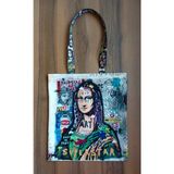 Pop Art - Mona Bez Plaj ve Omuz Çantası - 35X37CM - Çok Renkli