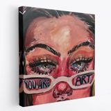 Pop Art You Are Art Dekoratif Kanvas Tablo, Duvar Dekoru 5862