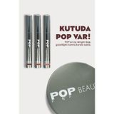POP Beauty 3'lü Soyulabilir Dudak Kalemi Seti, Kalıcı Ruj Etkili, Peel-Off Lip Tattoo, Özel Kutulu Kozmetik Set