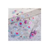 POP Beauty Nail Art Tırnak Süsleme Sticker, Tırnak Dövmesi, 5d Kabartmalı Çiçek Desenleri
