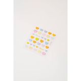 Pop Beauty Nail Art Tırnak Süsleme Sticker, Tırnak Dövmesi, 5d Kabartmalı Kalpli - Renkli