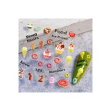 POP Beauty Nail Art Tırnak Süsleme Sticker, Tırnak Dövmesi, 5d Kabartmalı