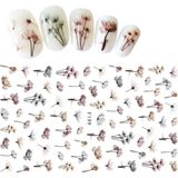 Pop Beauty Nail Art Tırnak Süsleme Sticker, Tırnak Dövmesi, Tırnak Tattoo Çiçek Desenli