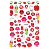 Pop Beauty Nail Art Tırnak Süsleme Sticker, Tırnak Dövmesi, Tırnak Tattoo - Mor