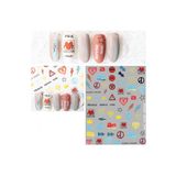 POP Beauty Nail Art Tırnak Süsleme Sticker, Tırnak Dövmesi, Tırnak Tattoo