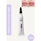 Pop Beauty Peeling Yapan Dudak Kremi Beyaz, Dudak Nemlendiricisi ve Balmı, Özel Aplikatör ile Bakım