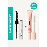 POP Beauty Saç & Kaş Sabitleyici, Şekillendirici Set (Saç Pürüzsüzleştirici, Kaş Sabitleyici)