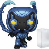 POP DC Heroes: Blue Beetle - Blue Beetle (Glow-in-The-Dark) Sınırlı Üretim Chase Funko Vinil Figür (Uyumlu Kutu Koruyucu Kılıf ile birlikte), Çok Renkli, 9,5 cm