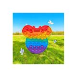 Pop It - Mickey Gökkuşağı Renk Duyusal Oyuncak Zihinsel Gelişim Stres Popit
