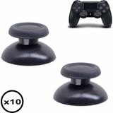 Pop Konsol 10 Adet Ps4 Analog Topuz Yedek Parça Ps V1 V2 Tüm Ps4 Kollara Uyumlu Ps4 Analog Thumb Stick - Beyaz